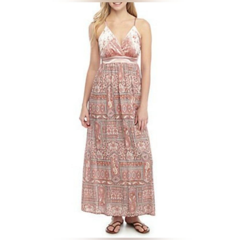🩷Wonderly🩷 - Rose Pink Paisley Medallion "Road Trip" Midi Dress - Picture 3 of 13